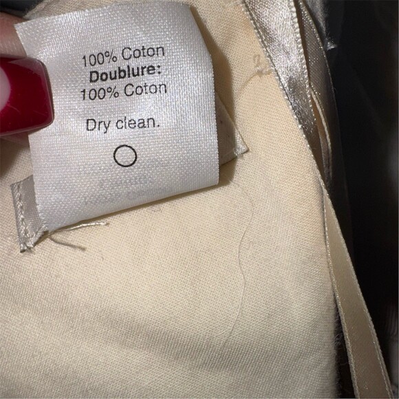 J.Crew Embroidered Womens Size 2/4 Ivory Navy Strapless Dress Coastal Preppy - Picture 11 of 14